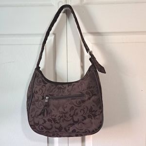 Thirty One Damask Jacquard Print Shoulder Bag - Brown - Medium